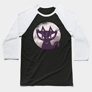 Black Kitty Baseball T-Shirt